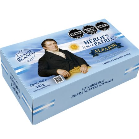 Alfajores BLANCOS Manuel Belgrano x6